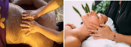 Back Scrub Massage & Mini Cleansing Facial Massage